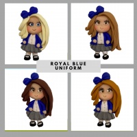 SKIRT PUPIL Grey Skirt- Royal Blue/White 2023